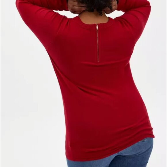 Sexy Strappy Zippered Sweater from Torrid - Picture 2 of 7